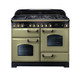 Rangemaster CDL110DFFOG/B Classic Deluxe 110 Dual Fuel Range Cooker - Olive Green Product Image
