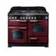 Rangemaster CDL110DFFCY/C Classic Deluxe 110 Dual Fuel Range Cooker - Cranberry Product Image