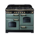Rangemaster CDL110DFFMG/B Classic Deluxe 110 Dual Fuel Range Cooker - Mineral Green Product Image