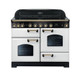 Rangemaster CDL110EIWH/B Classic Deluxe 110 Induction Range Cooker - White Product Image