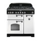 Rangemaster CDL90DFFWH/C Classic Deluxe 90 Dual Fuel Range Cooker - White Product Image