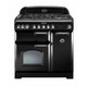 Rangemaster CDL90DFFBL/C Classic Deluxe 90 Dual Fuel Range Cooker - Black Product Image