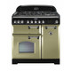 Rangemaster CDL90DFFOG/C Classic Deluxe 90 Dual Fuel Range Cooker - Olive Green Product Image