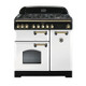 Rangemaster CDL90DFFWH/B Classic Deluxe 90 Dual Fuel Range Cooker - White Product Image
