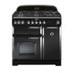 Rangemaster CDL90DFFCB/C Classic Deluxe 90 Dual Fuel Range Cooker - Charcoal Black Product Image