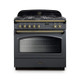 Rangemaster CLAS90FXDFFSL/B Classic FX 90 Dual Fuel Range Cooker - Slate & Brass Product Image
