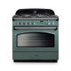 Rangemaster CLAS90FXDFFMG/C Classic FX 90 Dual Fuel Range Cooker - Mineral Green & Chrome Product Im