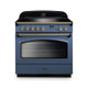 Rangemaster CLAS90FXEISB/B Classic FX 90 Induction Range Cooker - Stone Blue & Brass Product Image