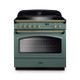 Rangemaster CLAS90FXEIMG/B Classic FX 90 Induction Range Cooker - Mineral Green & Brass Product Imag