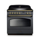 Rangemaster CLAS90FXEISL/B Classic FX 90 Induction Range Cooker - Slate & Brass Product Image