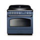 Rangemaster CLAS90FXEISB/C Classic FX 90 Induction Range Cooker - Stone Blue & Chrome Product Image
