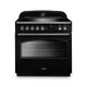 Rangemaster CLAS90FXEIBL/C Classic FX 90 Induction Range Cooker - Black & Chrome Product Image
