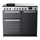 Rangemaster EDDL100EIGBLK/CM1 Edge Deluxe 100 Induction Range Cooker - Black Glass Product Image