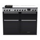 Rangemaster EDDLB110EIGBLK/CM1 Edge Deluxe 110 BC Induction Range Cooker - Black Glass Product Image
