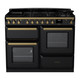 Rangemaster ESDLO110DFPGBL/AB1 Estel Deluxe 110 OC Dual Fuel Range Cooker - Black Product Image