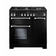 Rangemaster KCH90DFFBL/C Kitchener 90 Dual Fuel Range Cooker - Black Product Image