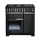 Rangemaster PDL90DFFCB/C Professional Deluxe 90 Dual Fuel Range Cooker - Charcoal Black Product Imag