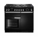 Rangemaster PROP100DFFGB/C Professional Plus 100 Dual Fuel Range Cooker - Black Product Image
