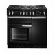 Rangemaster PROP90DFFGB/C Professional Plus 90 Dual Fuel Range Cooker - Black Product Image