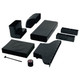 Bertazzoni 901606 Plinth Out Filtering Kit - Black Product Image