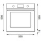 Bertazzoni FMOD6115PLB2 Built In 60cm Modern Series 11 Function Pyrolytic Oven with LCD Display Tech