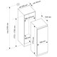 Bertazzoni FRZ603UBNPTC/20 Built In 60cm Integrated Total No Frost Tall Freezer Technical Drawing