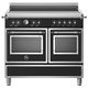 Bertazzoni HER105I2ENET 100cm Heritage Induction Double Oven Range Cooker - Matt Black Product Image