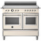 Bertazzoni HER105I2EAVT 100cm Heritage Induction Double Oven Range Cooker - Ivory Product Image