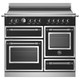 Bertazzoni HER105I3ENET 100cm Heritage Induction Triple Oven Range Cooker - Matt Black Product Image