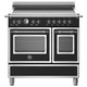 Bertazzoni HER95I2ENET 90cm Heritage Induction Double Oven Range Cooker - Matt Black Product Image