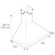 Bertazzoni K90AMHXA/19 90cm Master Series Wall Mounted Chimney Hood Technical Drawing
