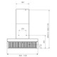 Bertazzoni KV90PROXT 90cm Angled Professional Wall mounted cooker hood Technical Drawing