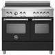 Bertazzoni MAS105I2ENEC 100cm Master Induction Double Oven Range Cooker - Matt Black Product Image