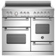 Bertazzoni MAS105I3EXC 100cm Master Induction Triple Oven Range Cooker - Stainless Steel Product Ima
