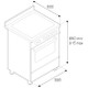 Bertazzoni MAS64I1ENEC 60cm Master Induction Range Cooker Technical Drawing