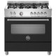 Bertazzoni MAS95C1ENEC 90cm Master Dual Fuel Range Cooker - Matt Black Product Image