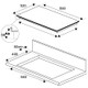 Bertazzoni P603I30NV 60cm 3 Zone Induction Hob Technical Drawing