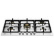 Bertazzoni P905CPROX 90cm Pro Series 5 Burner Gas Hob with Central Wok Burner - Stainless Steel Prod