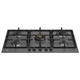 Bertazzoni P905CPRONE 90cm Pro Series 5 Burner Gas Hob with Central Wok Burner - Matt Black Product 