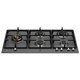 Bertazzoni P905LHERNE 90cm Heritage Series 5 Burner Gas hob with Wok Burner - Matt Black Product Ima