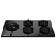 Bertazzoni P905LMODGNE 90cm Modern Series 5 Burner Gas on Glass Hob with Wok Burner - Black Product 