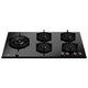 Bertazzoni P905LPROGNE 90cm Pro Series 5 Burner Gas on Glass Hob with Wok Burner - Black Product Ima