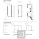 Bertazzoni RBM60F4FXNC 186cm Freestanding 70/30 No Frost Fridge Freezer Technical Drawing
