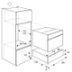 Bertazzoni WD60PRON Built In Pro Series 15cm Warming Drawer Technical Drawing