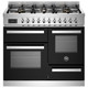 Bertazzoni PRO106L3ENET 100cm Professional Dual Fuel Triple Oven Range Cooker - Black Product Image