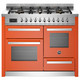 Bertazzoni PRO116L3EART 110cm Professional Dual Fuel Triple Oven Range Cooker - Orange Product Image