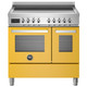 Bertazzoni PRO95I2EGIT 90cm Professional Induction Double Oven Range Cooker - Yellow Product Image