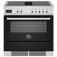 Bertazzoni PROCH94I1ENET 90cm Professional Induction Range Cooker with Downdraft Extractor - Black P