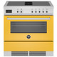 Bertazzoni PROCH94I1EGIT 90cm Professional Induction Range Cooker with Downdraft Extractor - Yellow 