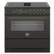 Bertazzoni PROCH94I1ECAT 90cm Professional Induction Range Cooker with Downdraft Extractor - Carbon 